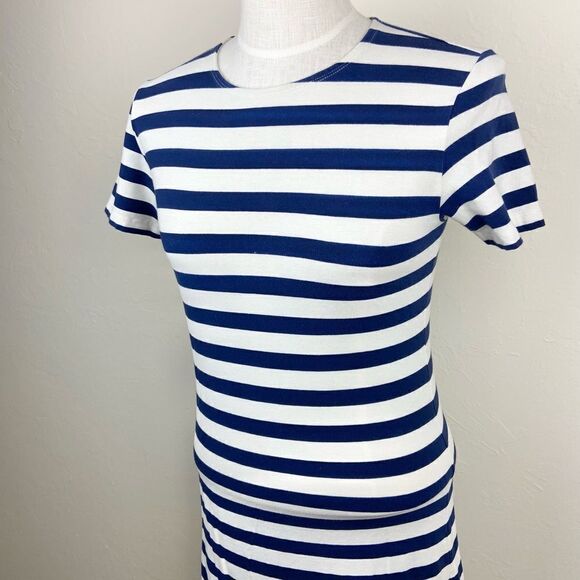Vineyard Vines Stripe Back-Zip Short Sleeve Shirt Dress - Picture 2 of 6